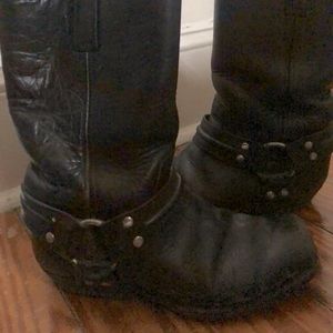 Vintage Vidal Black Leather Boots